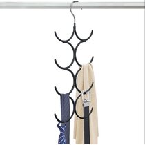 Pashmina Scarf Hangers Display Shawl Tie Holder Belt Ring Organiser Black 3 type 