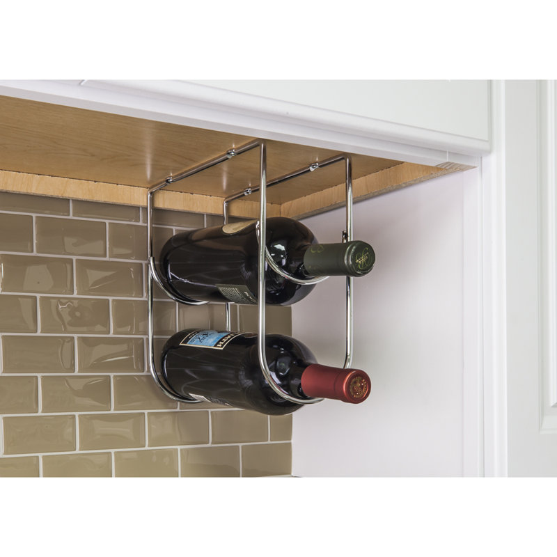 Hardware Resources Under Cabinet 2 Bottle Hanging Wine Bottle Rack