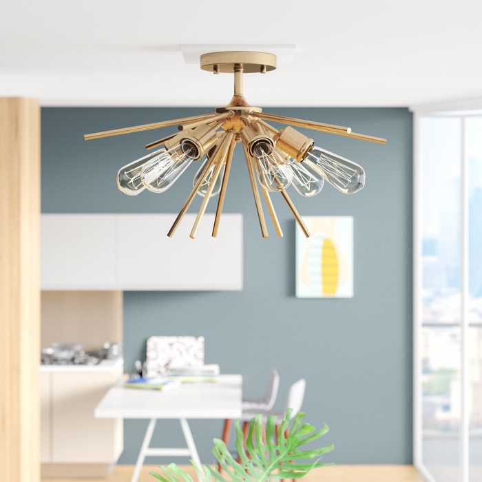Berryhill 6 Light Semi Flush Mount Berryhill 6 Light Semi Flush Mount