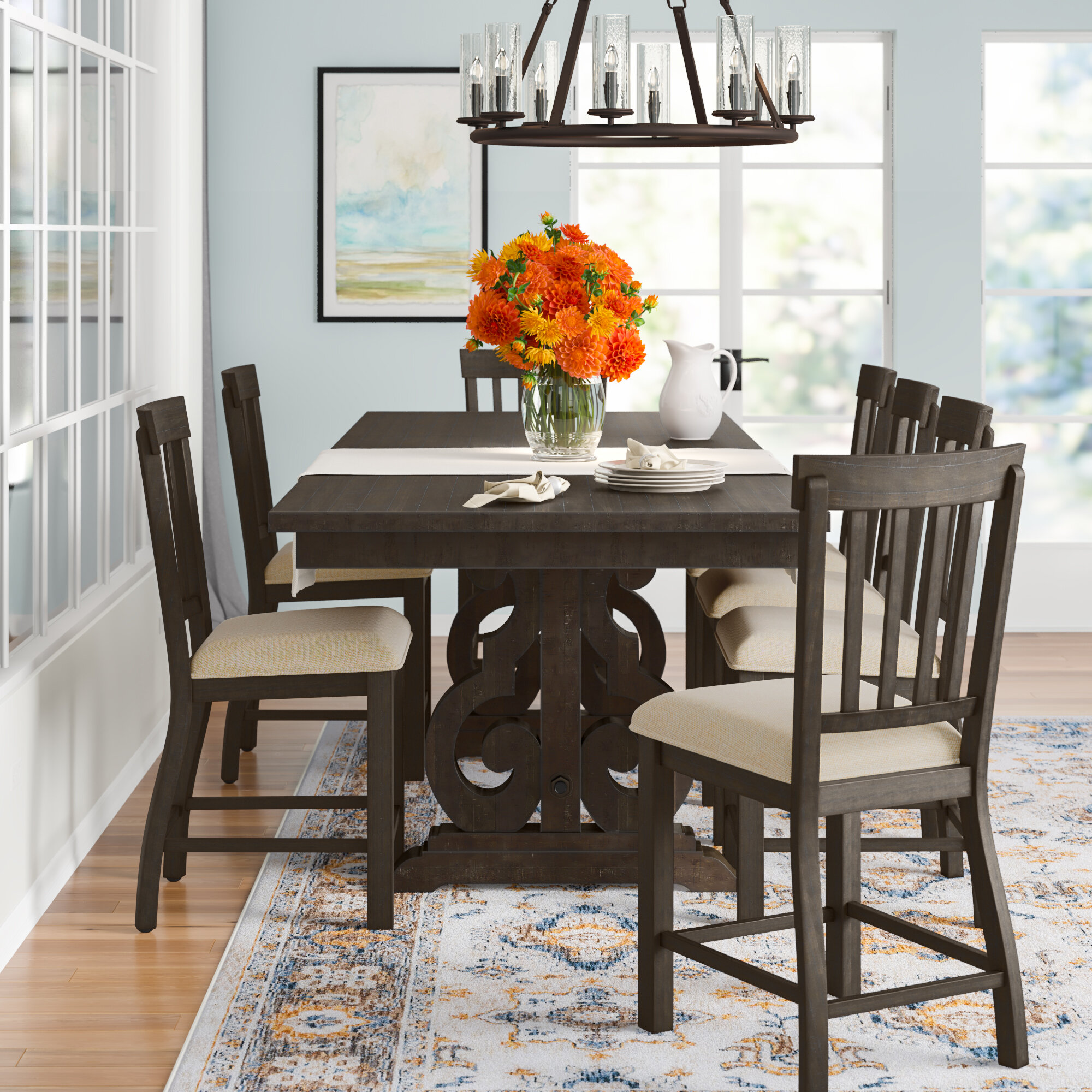 9 Piece Counter Height Dining Room Sets : Zappa 9 Piece Counter Height Dining Set Transitional Dining Sets By Steve Silver Zp5509pc Houzz - We did not find results for: