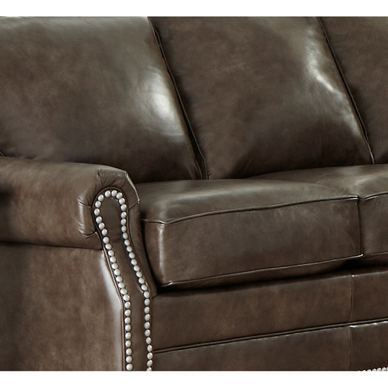 17 Stories Susana Genuine Leather 113 Left Hand Facing Sectional