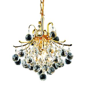 McAllen 3-Light Crystal Chandelier