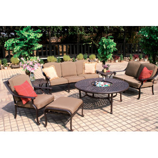Thompsontown 4 Piece Sofa Set with Cushions by