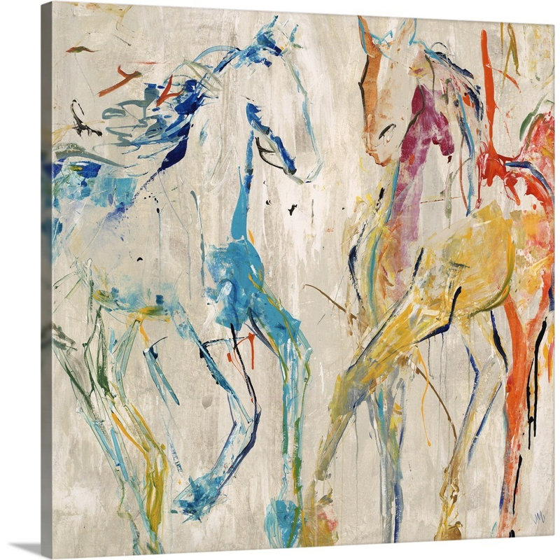 Great Big Canvas Horse Dance By Jodi Maas Painting Print On