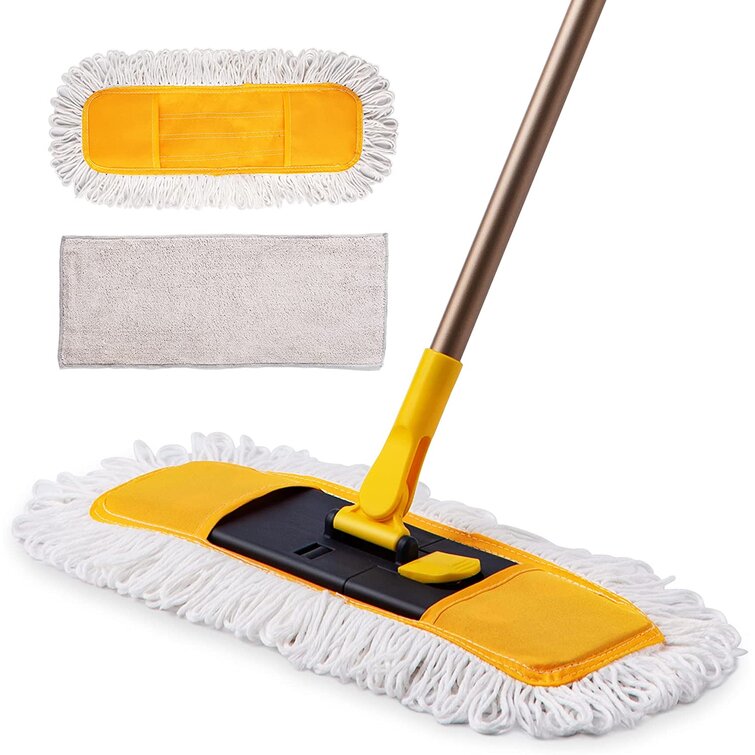 LAKEKYD Dust Mop Microfiber Floor Mop 57 Inch Telescopic With Total 3 Mop Pads Wet & Dry Floor Cleaning For Hardwood Ceramic Marble Tile Laminate Home Kitchen |