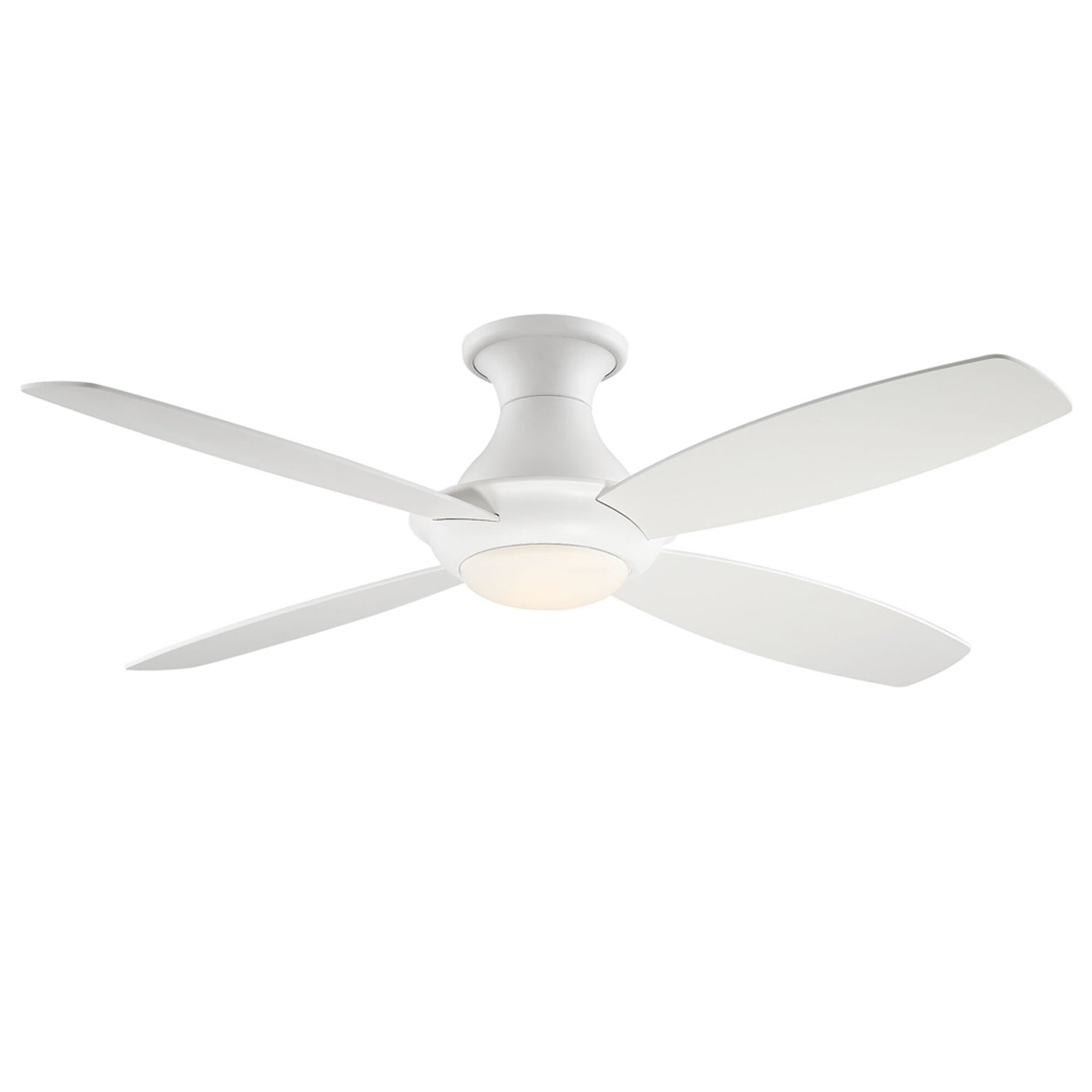 Flush Mount Led Integrated Ceiling Fans With Lights You Ll Love In