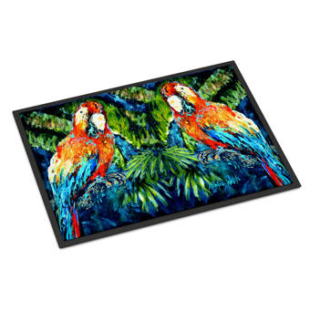 Highland Dunes Lococo Big Palm 30 X 50 Non Slip Indoor Outdoor Door Mat Wayfair