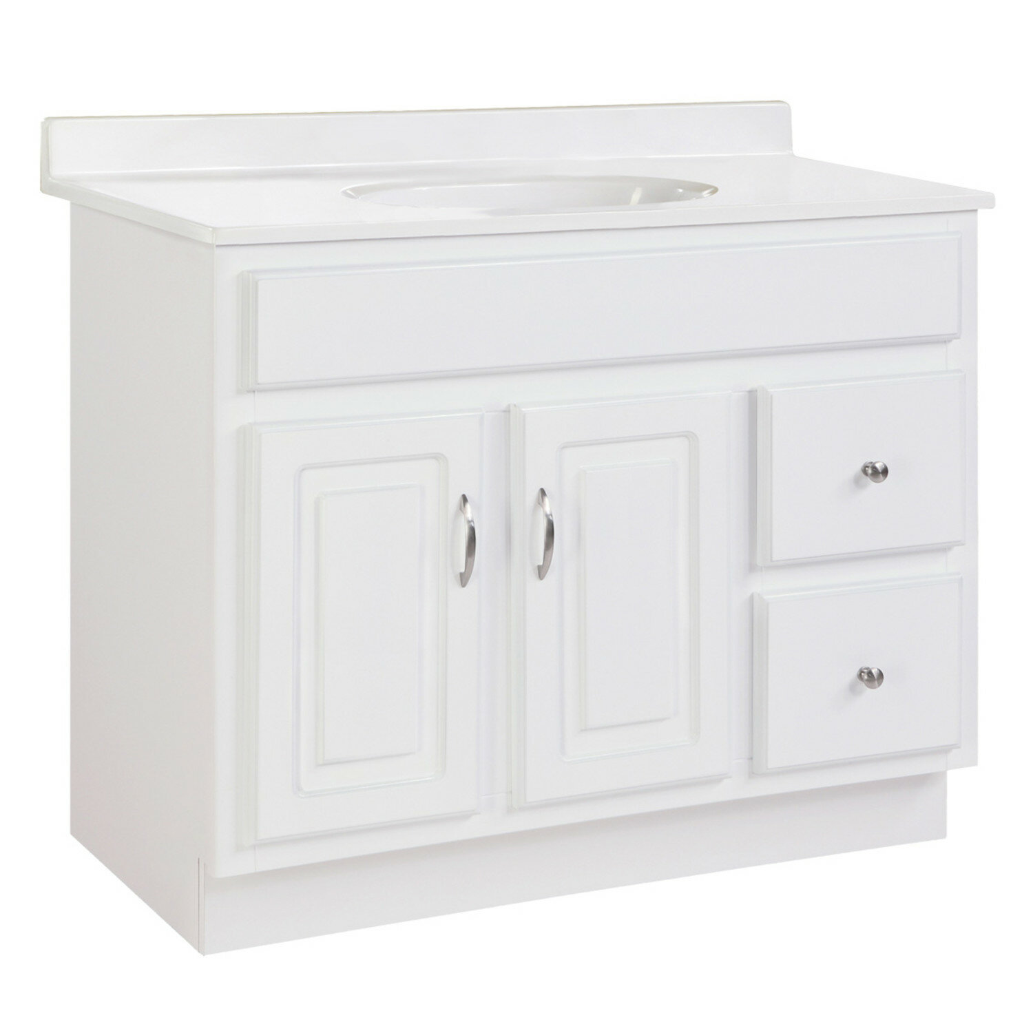 Winston Porter Searle 36 Single Bathroom Vanity Base Only In White Wayfair