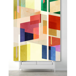 George Oliver Abstract Midcentury Square Geometric - Graphic Art ...