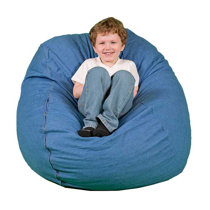 denim bean bag chair