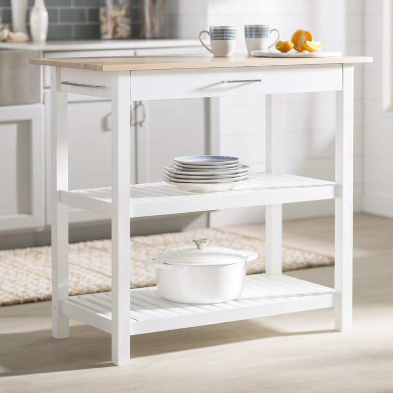 Beachcrest Home Lakeland Kitchen Island & Reviews | Wayfair