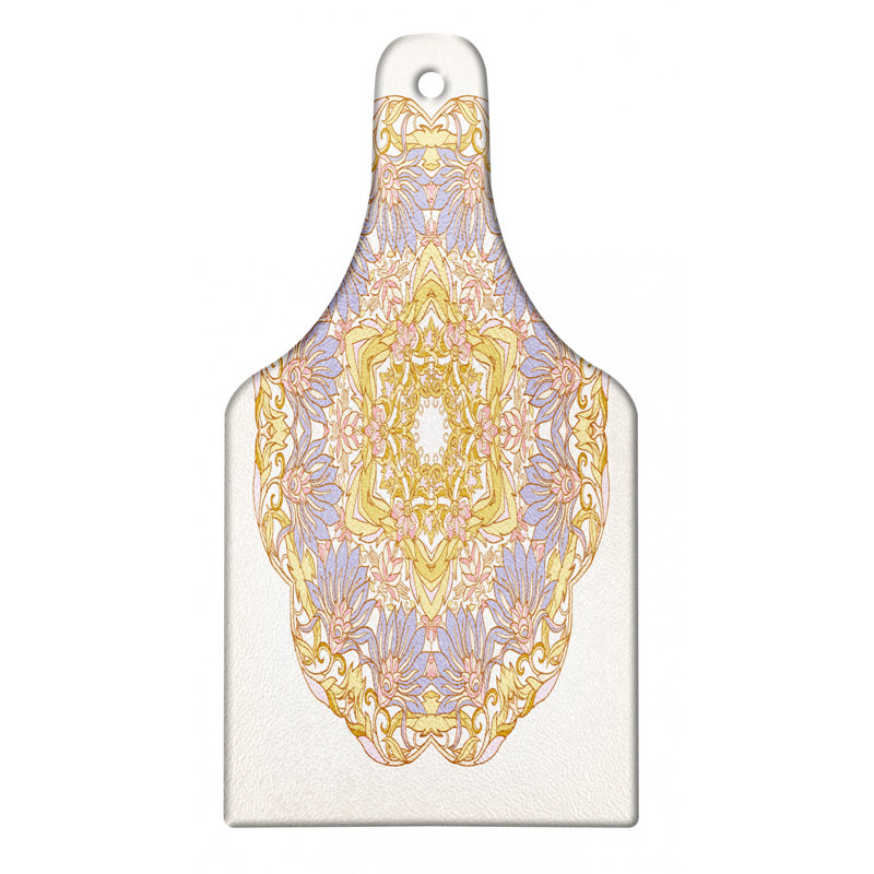 East Urban Home Ambesonne Mandala Cutting Board Pastel Vintage