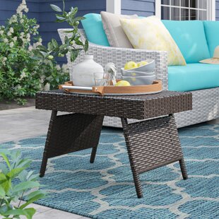 Outdoor Brown Wicker End Table Wayfair