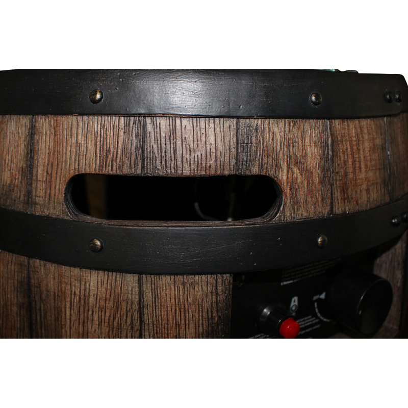 Homcomfort Whiskey Barrel Stainless Steel Propane Fire Pit Wayfair