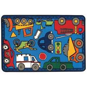 Wheels on the Go Kids Rug