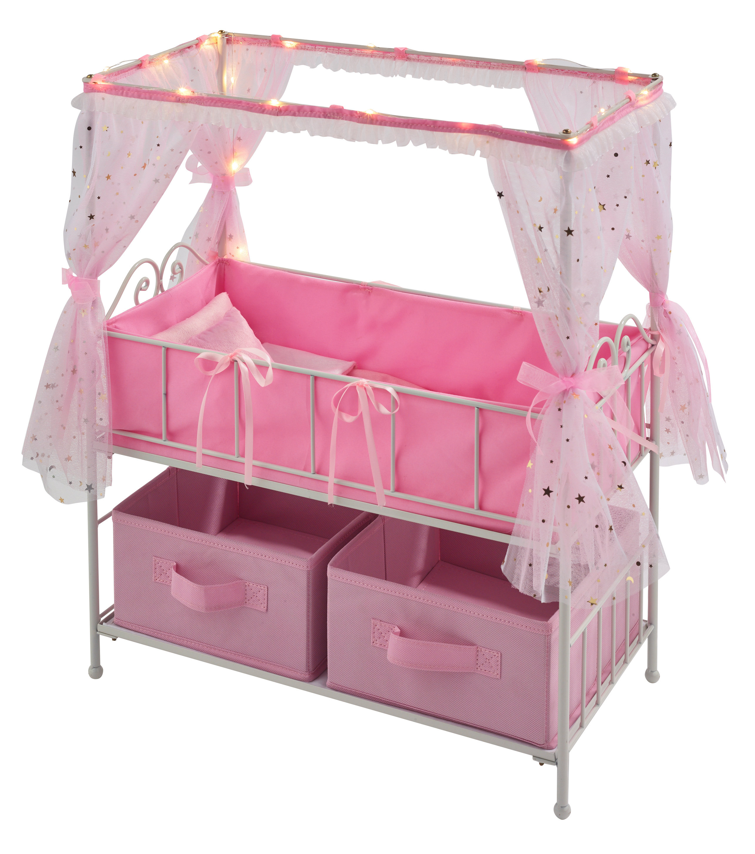 metal doll crib