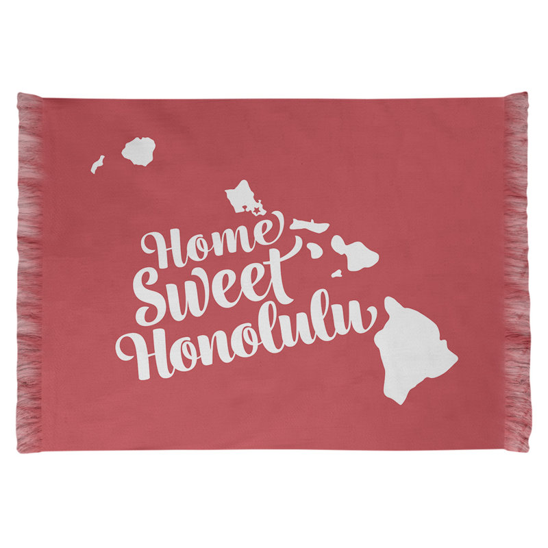 East Urban Home Honolulu Hawaii Red Area Rug Wayfair East Urban Home Honolulu Hawaii Red