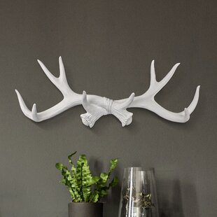 Wall Décor Wall Sculpture Wall Decor Sculpture Bedroom Living Room Study Wall Sculpture Decoration Environmentally Friendly Resin Wall Art Antlers Removable Three-Dimensional Wall Decoration 