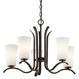 Go to store & view more images Guerro 5-Light Shaded Chandelier by Alcott Hill