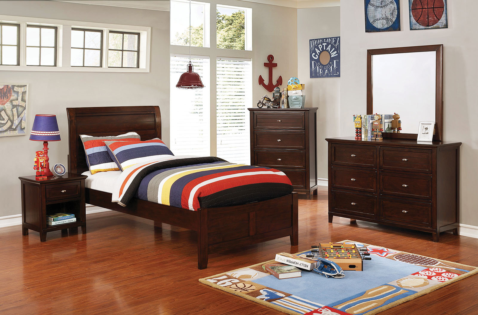 solid wood kids bedroom set