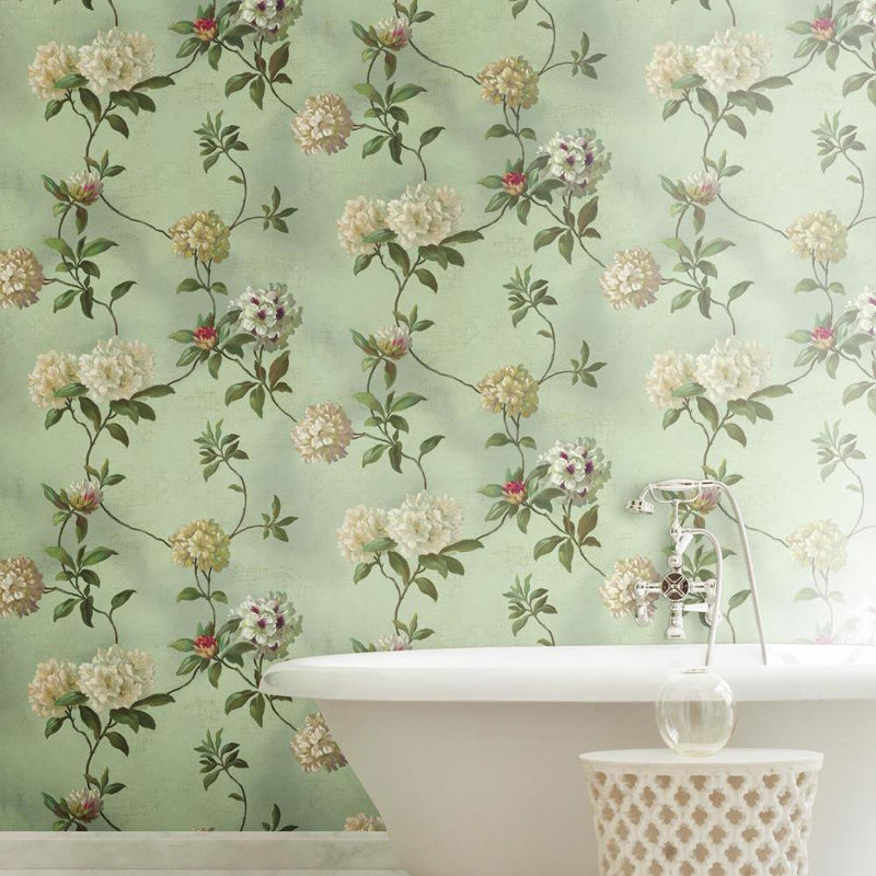 York Wallcoverings Book Rhododendron Script 33 X 20 5 Wallpaper