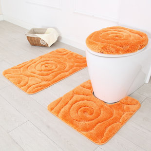 Orange Bathroom Rug Set Wayfair Quickview