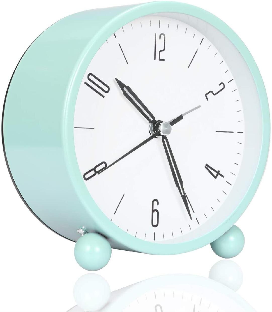 Plastic Digital LED Alarm Clock Silent Battery Operated Quartz Clock for Bedroom 