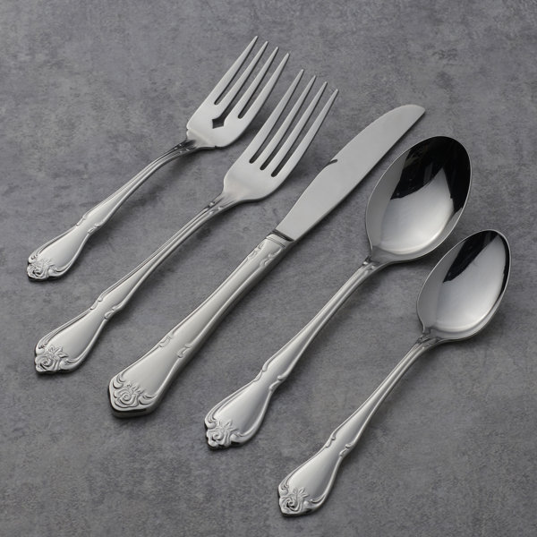 Oneida True Rose 45 Piece Everyday Flatware Set | Wayfair