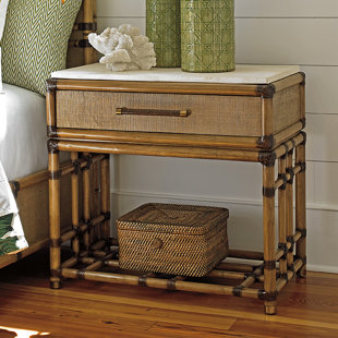 Go to store & view more images Twin Palms 1 Drawer Nightstand by Tommy Bahama Home