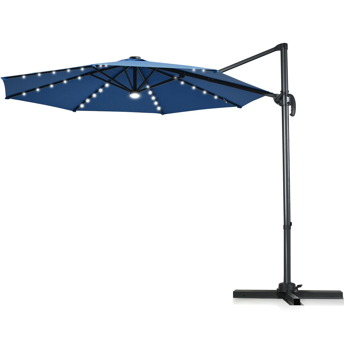 Freeport Park Schlosser 10 Lighted Cantilever Umbrella Reviews Wayfair