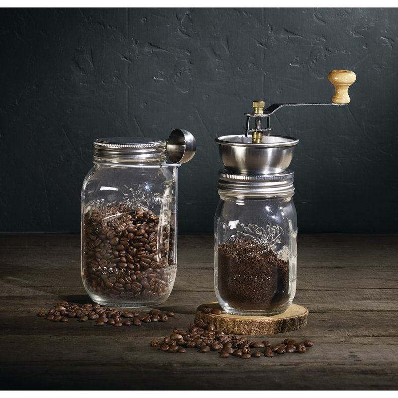 Mason Craft More Mason Craft And More 4 Piece Manual Conical Burr Coffee Grinder Set Reviews Wayfair