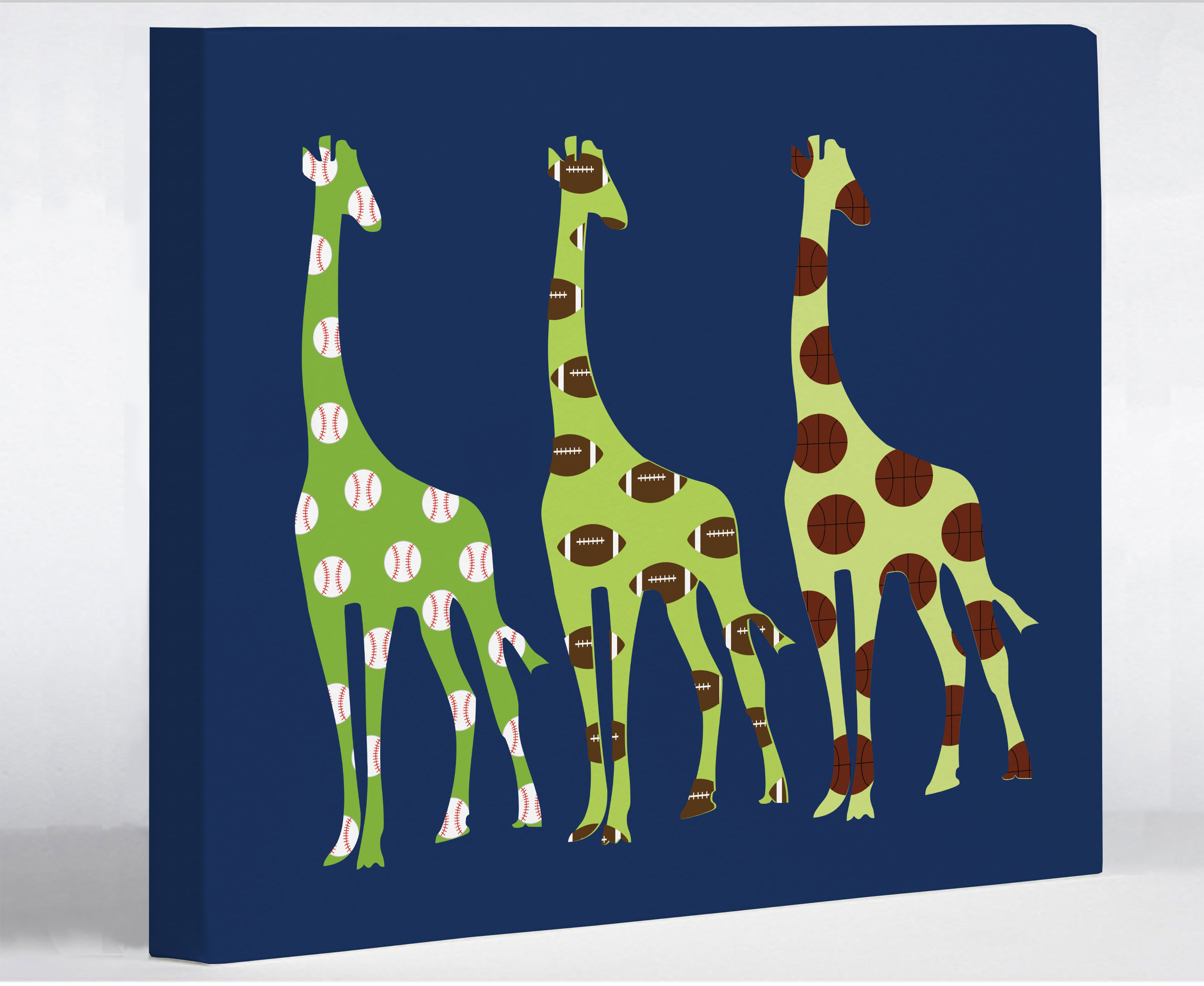 One Bella Casa Giraffe Graphic Art On Wrapped Canvas Wayfair