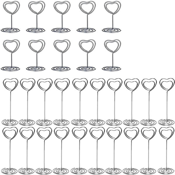 Small Spiral Escort Card Stand Set of 50 Wire Place Card Holders Tablescape Seating Chart