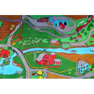 Custom Printed Indoor/Outdoor Area Rugs Farm