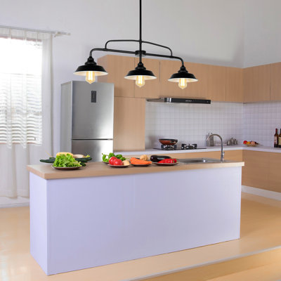 Rosalind Wheeler 3 - Light Kitchen Island Linear Pendant Light