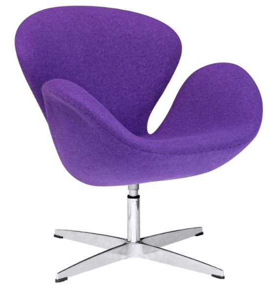 Fine Mod Imports Swan Swivel Armchair Reviews Wayfair Swan Swivel Armchair