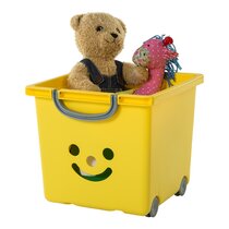 yellow toy storage