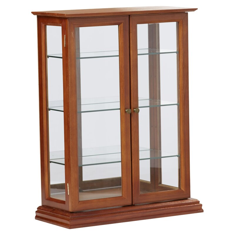 Charlton Home Denya Wall Mounted Curio Cabinet Reviews Wayfair