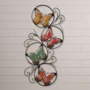 Metal Erfly Wall Decor Wayfair Ca Ila Metal Erfly Wall Décor