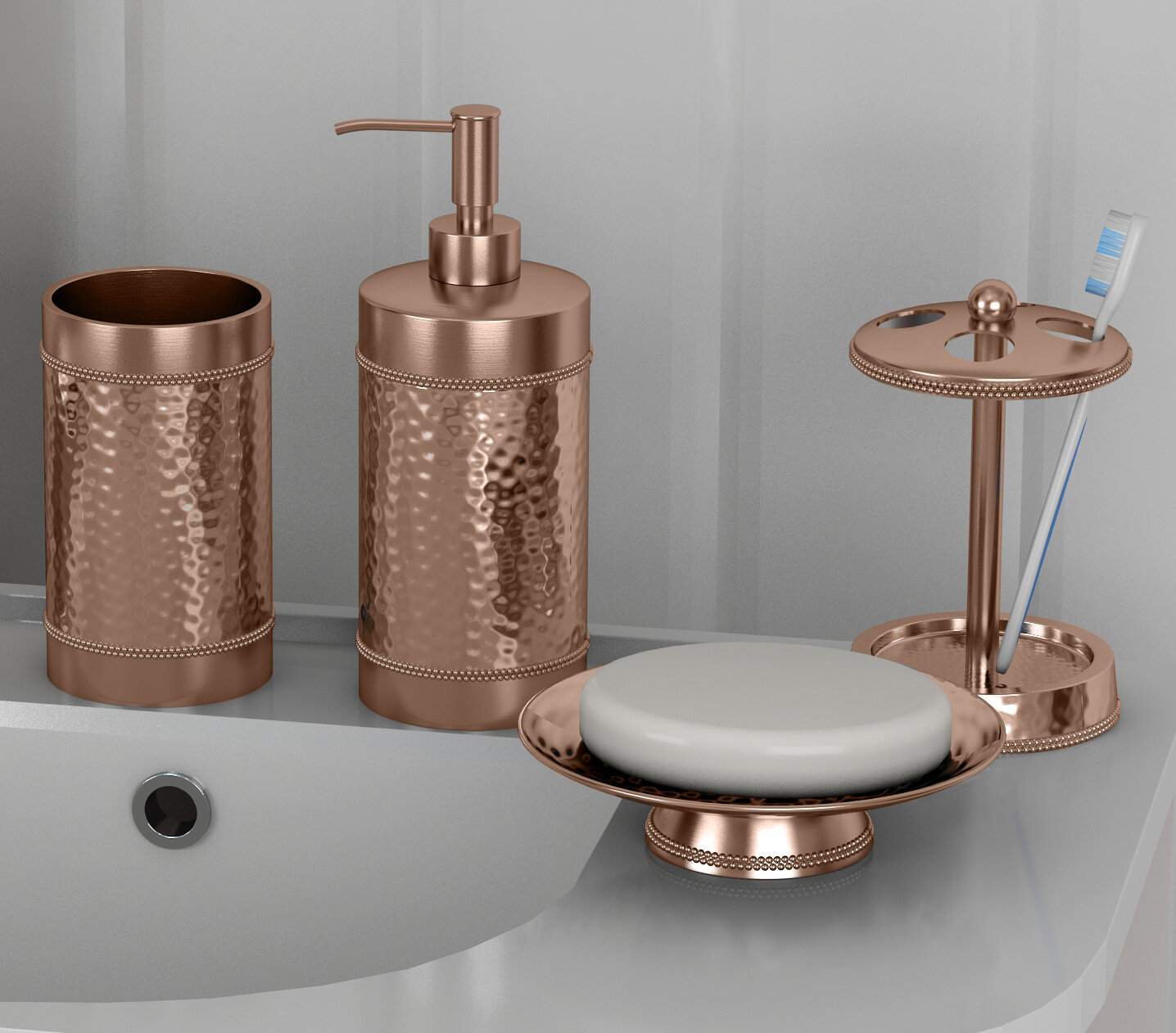 copper bathroom accessories wilko
