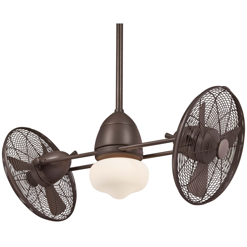 Minka Aire 42 Twin Gyro 6 Blade Outdoor Led Ceiling Fan With
