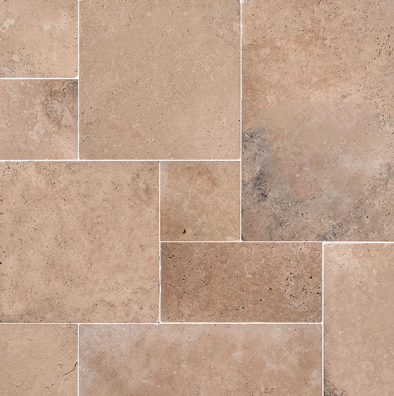 Parvatile Odeon French Pattern Tumbled Random Sized Stone Tile Parvatile Odeon French Pattern Tumbled