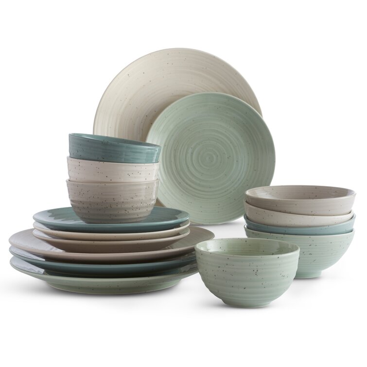 Sango Siterra Handmade Stoneware Dinnerware - Set of 16 - 2