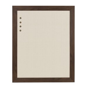 Framed Linen Fabric Bulletin Board