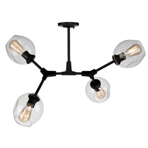 Efird 4-Light Semi Flush Mount