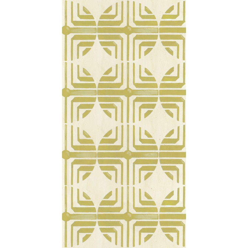 Brayden Studio Cathryn Block Print Ix 48 L X 24 W Paintable Peel