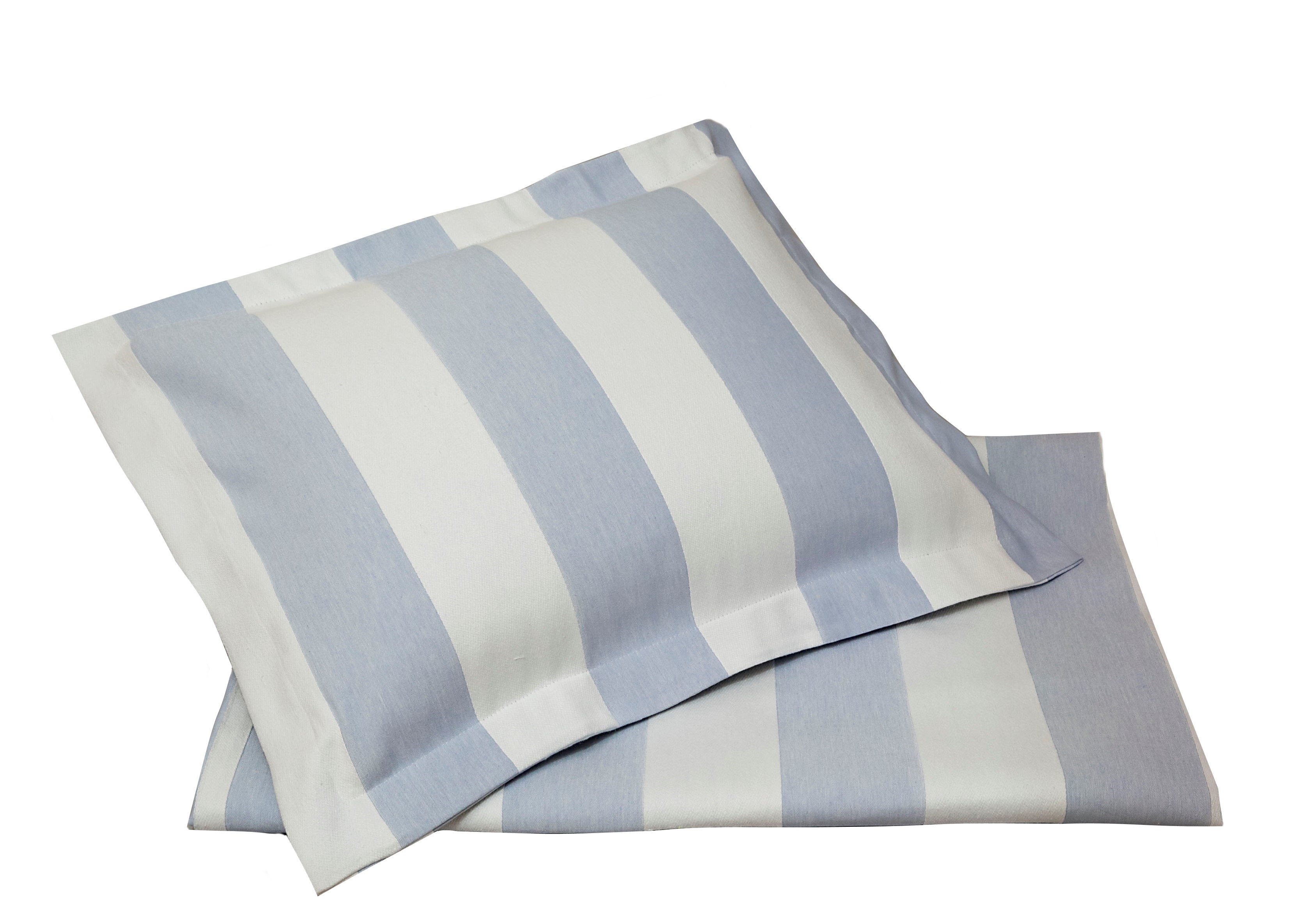 Latitude Run® Barrado Stripe Jaquard Woven Coverlet Blue Standard