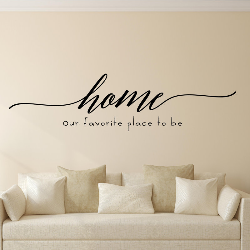 enchantingly elegant home our favourite place to be vinyl wall decal