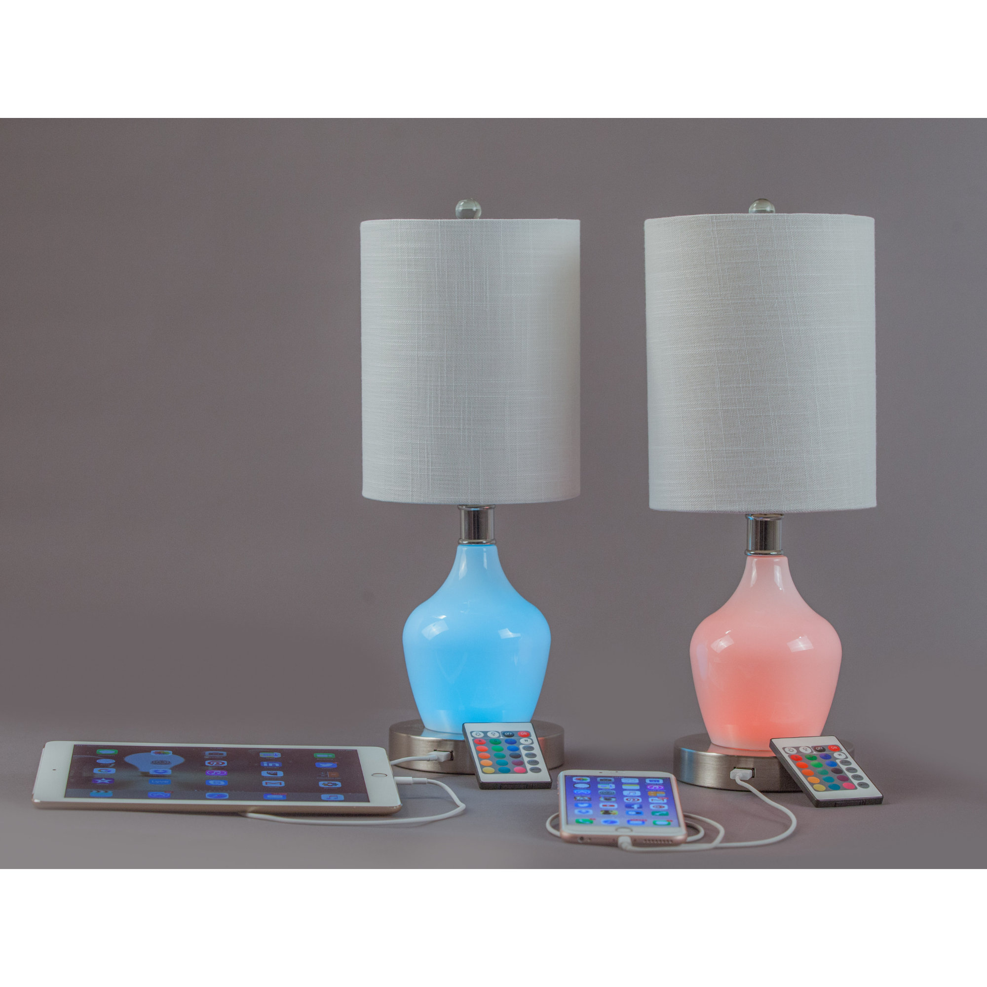 inPowered Lights Metal USB Table Lamp Wayfair