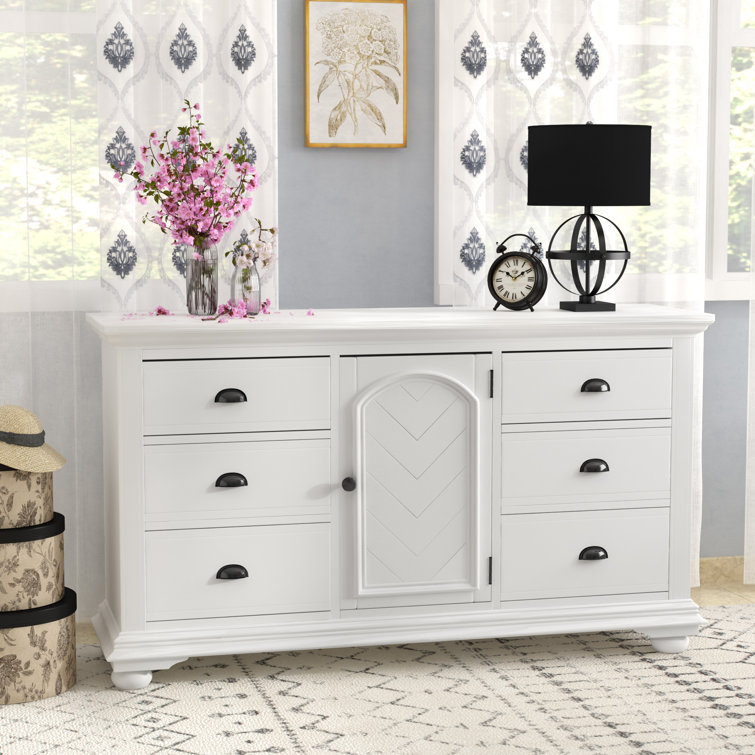 Beachcrest Home Tarquin 6 Drawer 63'' W Combo Dresser & Reviews Wayfair